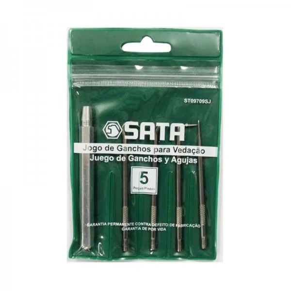JOGO DE GANCHOS PARA VEDA��O 5 PE�AS - Foto 1