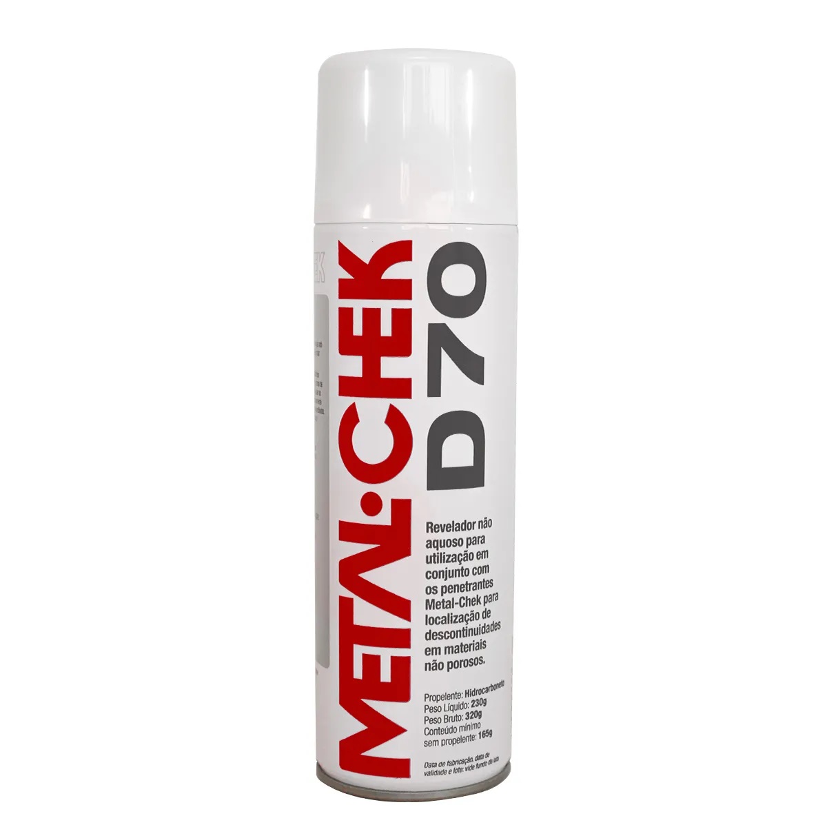 REVELADOR 300ML / 230GR D70 PROPELENTE HIDROCARBONETO NAO AQUOSO METAL CHEK - Foto 1