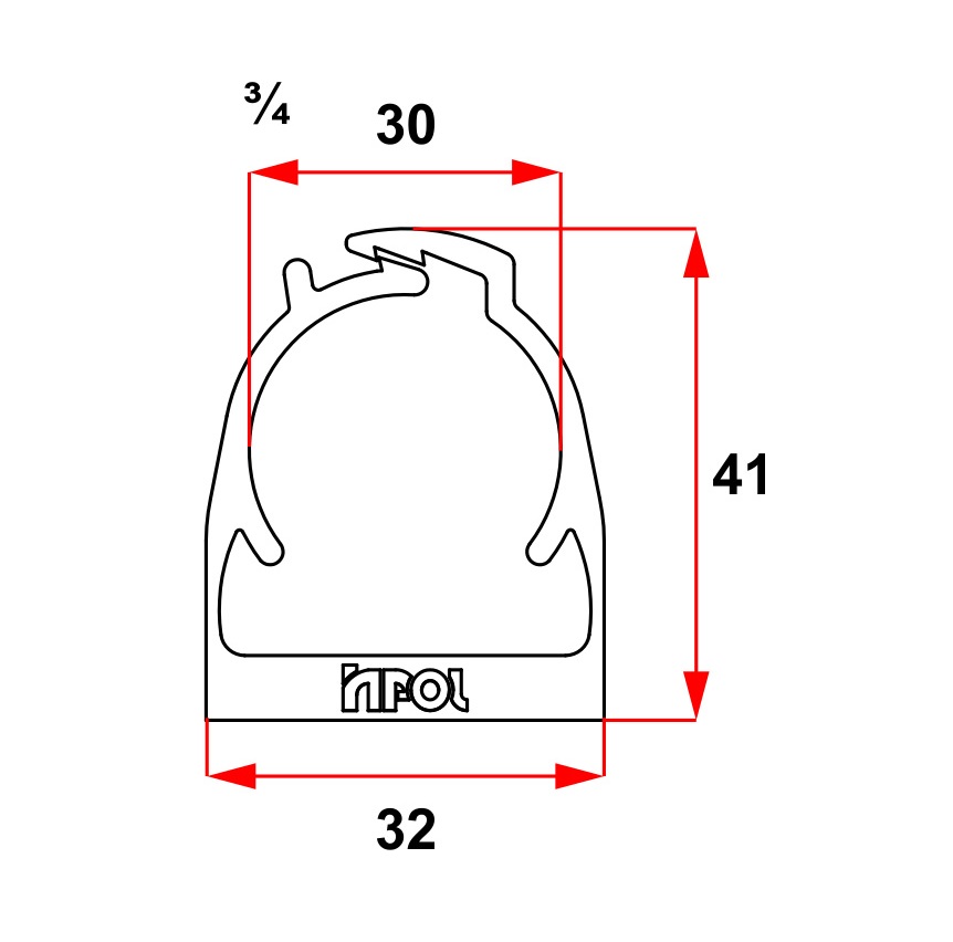 ABRA�ADEIRA 3/4' PRETO  (PARA ELETRODUTO) - Foto 1