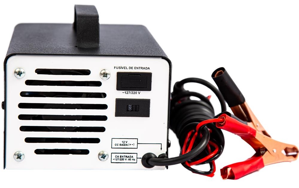 CARREGADOR BATERIA DIGITAL 10A 12V F10 COM AUXILIAR DE  PARTIDA - Foto 1