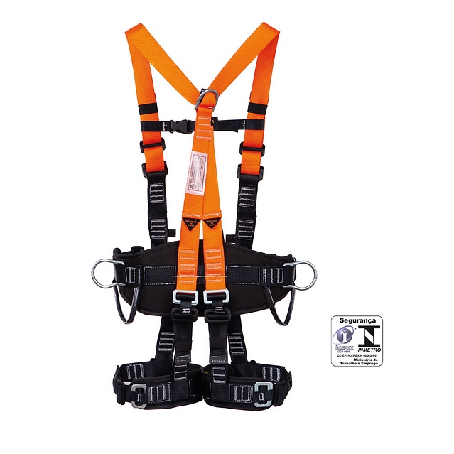 CINTO PARAQUEDISTA  APOIO LOMBAR ENGATE R�PIDO (2 ANCORAGEM 2 POSICIONAMENTO) CA36283 MG CINTO(ELETRICISTA CHOQUE) - Foto 1