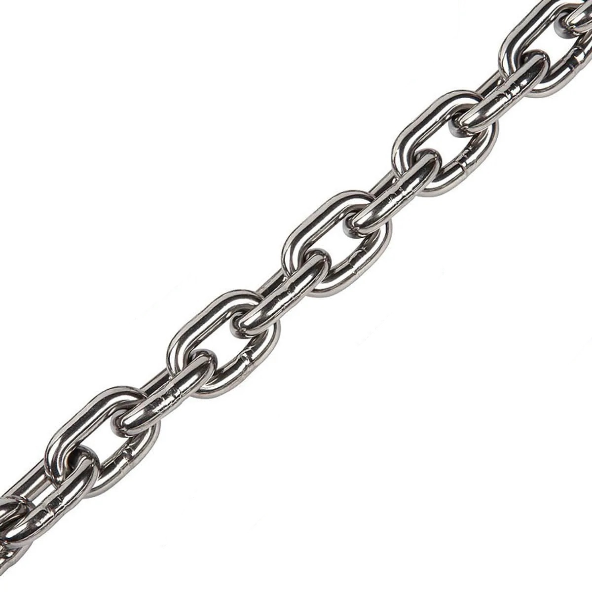 CORRENTE SOLDADA 4,0MM INOX - SACO 5KG - (APROXIMADAMENTE 3,12 MT/KG) (A) - Foto 1