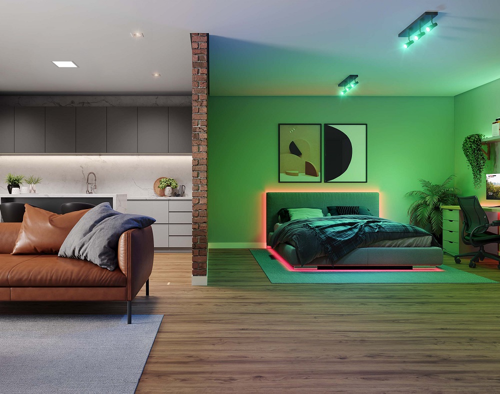 PAINEL LED 22 NEO QUADRADO EMBUTIR 18W INTELIGENTE NEO (AJUSTE COR 2700K (AMARELA) � 6500K(BRANCA) ) - Foto 1