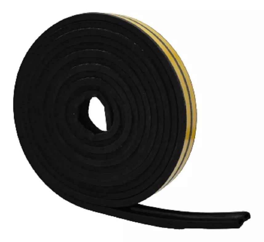 VEDA FRESTAS ADESIVO I 2MMX9MM PRETO (CAIXA COM 6 METROS) - Foto 1
