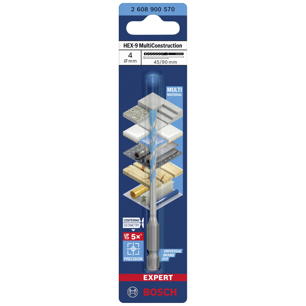 BROCA MULTI-USO 4,0X45X90  EXPERT HEX-9  - Foto 3