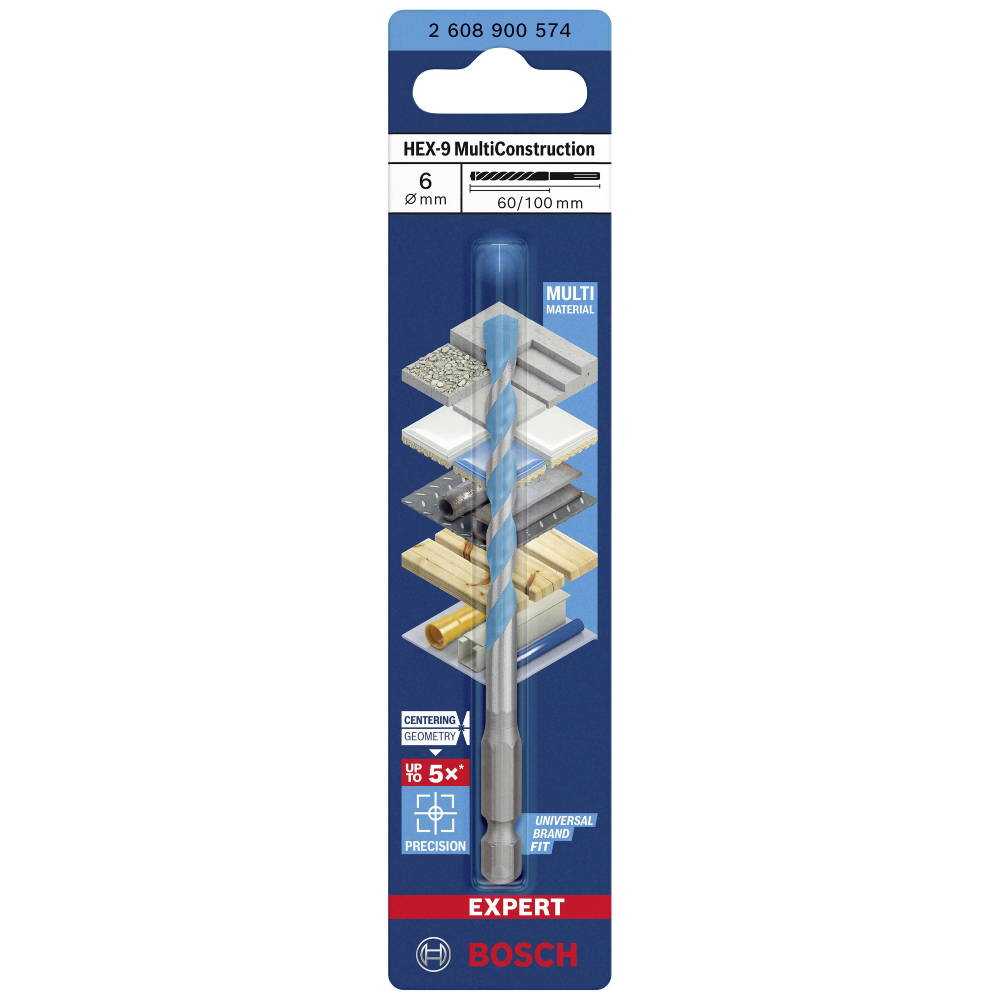 BROCA MULTI-USO 6,0X60X100  EXPERT HEX-9  - Foto 4