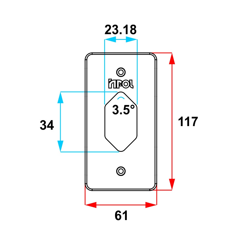 TAMPA 1 TOMADA HEXAGONAL VERTICAL PRETO E (CAIXA CONDULETE 117MMX61MM) 1/2' - 3/4'  - Foto 1