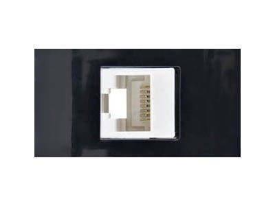 MODULO RJ45 CONECTOR PRETO 