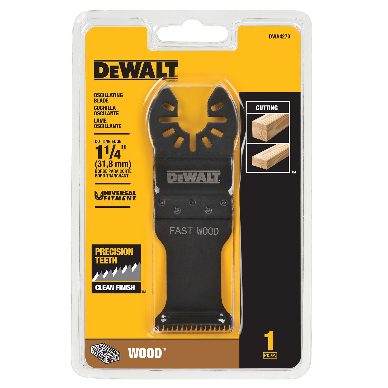 LMINA DWA4270 1.1/4 PARA MULTIFERRAMENTA DCS356 PARA CORTE EM MADEIRA COM PREGOS - Foto 1