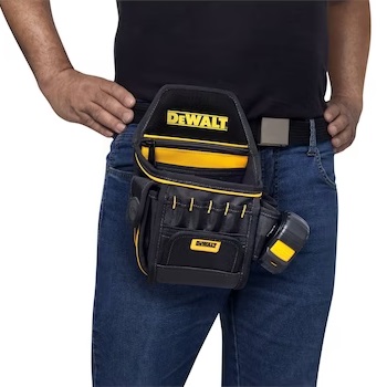 PORTA FERRAMENTAS DWST83483-LA PARA CINTO ELETRECISTA DE POLI�STER E COURO LEG�TIMO - Foto 1