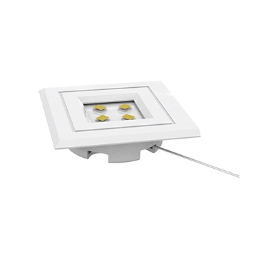 LUMINARIA LED QUADRADA BRANCA EMBUTIR 35MM 1.2W 3000K 110/220V  - Foto 1