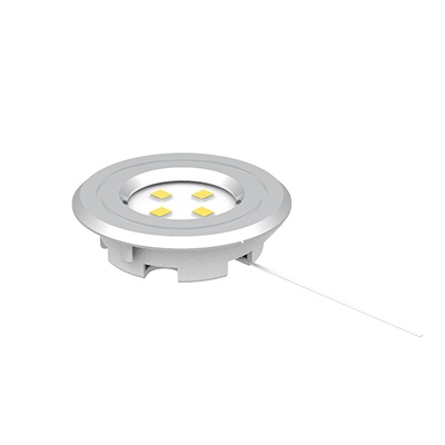 LUMINARIA LED REDONDA CROMADA EMBUTIR 35MM 1.2W 3000K 110/220V  - Foto 1