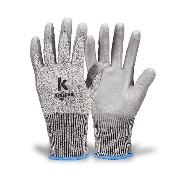 LUVA POLIETILENO DE ALTA DENSIDADE E FIBRA DE VIDRO 8 (M) ANTICORTE BANHO POLIURETANO CINZA SAARA  CA34712 - Foto 1