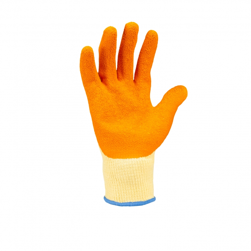 LUVA TRICOTADA EM POLI�STER 8 (M) LARANJA BANHO L�TEX TOTAL CORRUGADO ORANGE FLEX  CA20858 - Foto 2