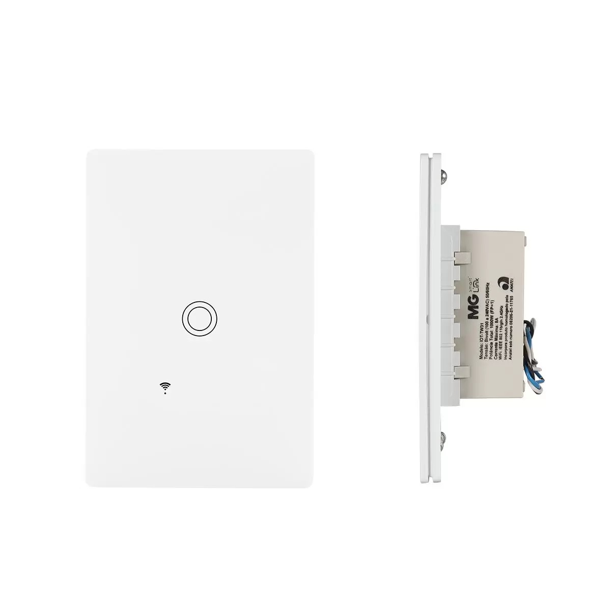 INTERRUPTOR INTELIGENTE TOUCH 1 TECLA BRANCO BIVOLT - Foto 3