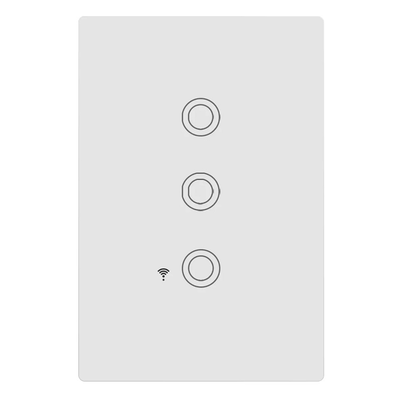 INTERRUPTOR INTELIGENTE TOUCH 3 TECLAS BRANCO BIVOLT - Foto 1