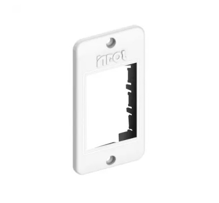 TAMPA 3 MODULOS LINHA MODULAR MG SLEEK BRANCO (CAIXA CONDULETE 95MMX50MM) 1/2 E 3/4' 