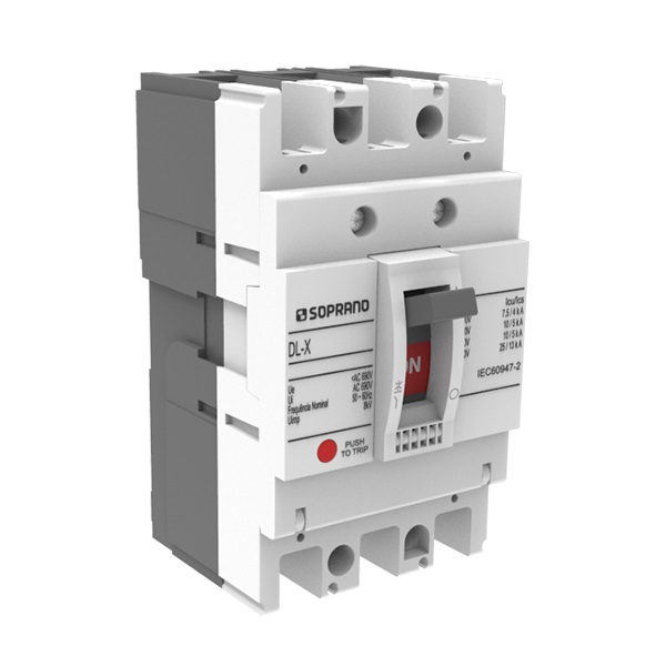 DISJUNTOR CAIXA MOLDADA TRIPOLAR 100A DL100-X 