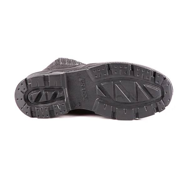 BOTINA 42 COURO PRETA ELASTICO BICO A�O SOLA PU BIDENSIDADE 4045BELS2400LL  C.A.25687 - Foto 1