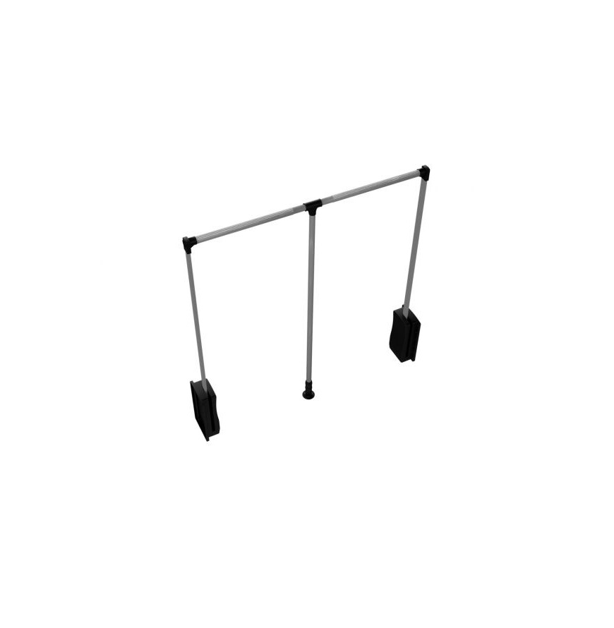 CABIDEIRO BASCULANTE EXTENSVEL 870X1200 PRETO/CINZA