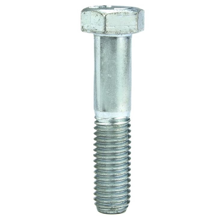 PARAFUSO SEXTAVADO 5/16X5.1/2 UNC GRAU 2 PASSO 18 ROSCA PARCIAL ZINCADO BRANCO