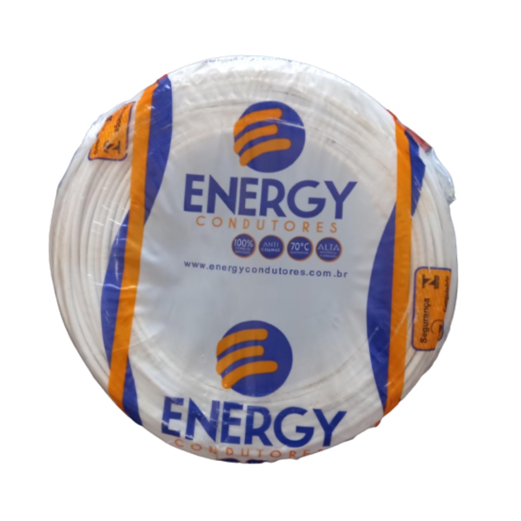 CABO FLEXIVEL 750V 4,00MM BRANCO ENERGY - Foto 2