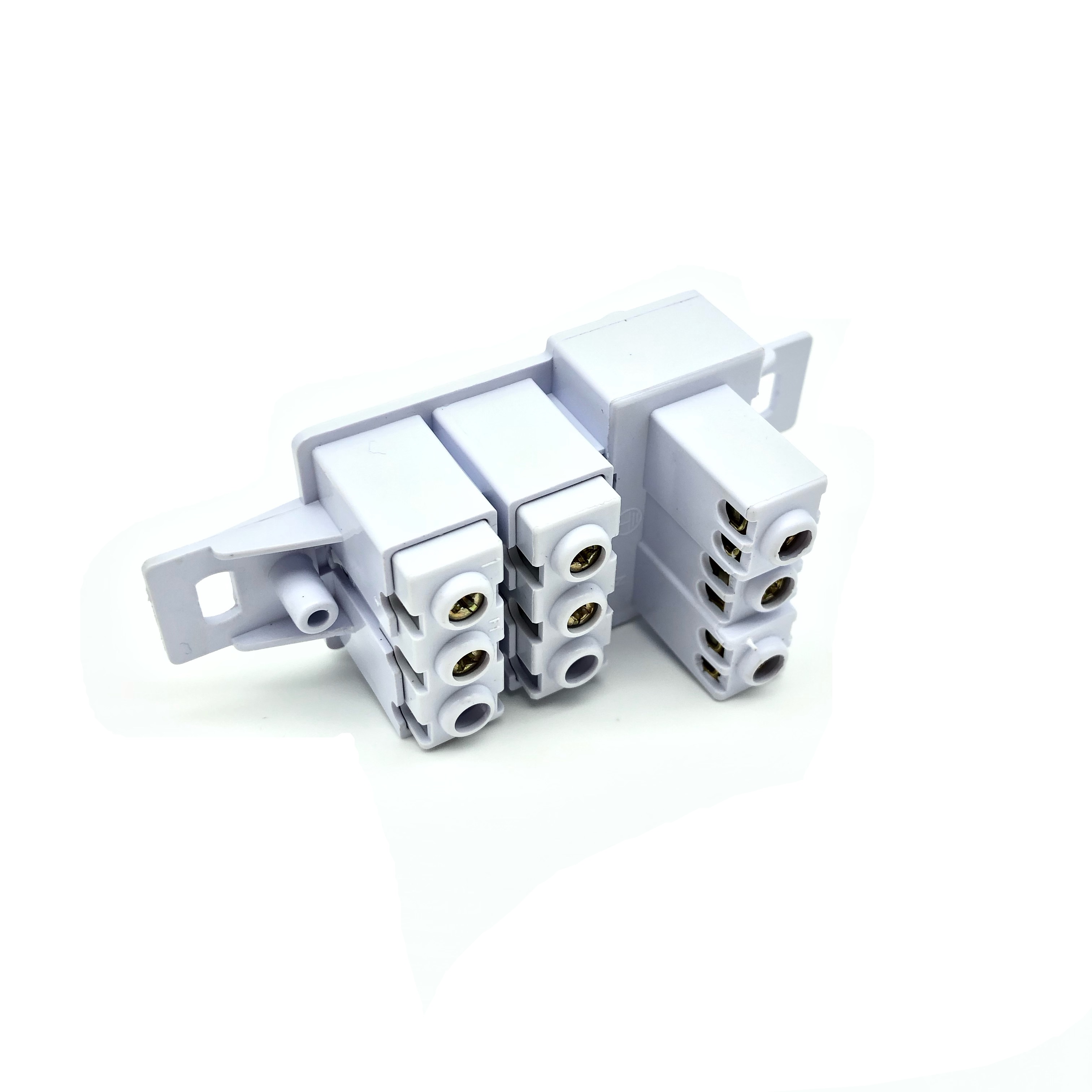 TOMADA 2P+T 10A + 2 INTERRUPTORES TECLA SIMPLES BRANCO CONDULETE - Foto 1