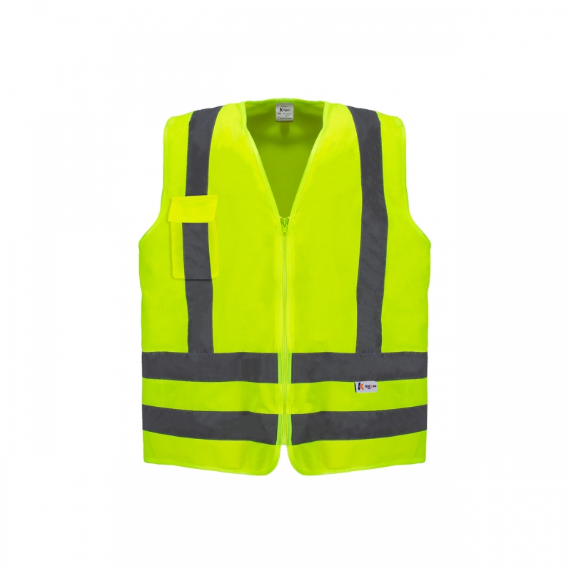 COLETE REFLETIVO BLUSAO XG 1 BOLSO AMARELO/PRATA  - Foto 1