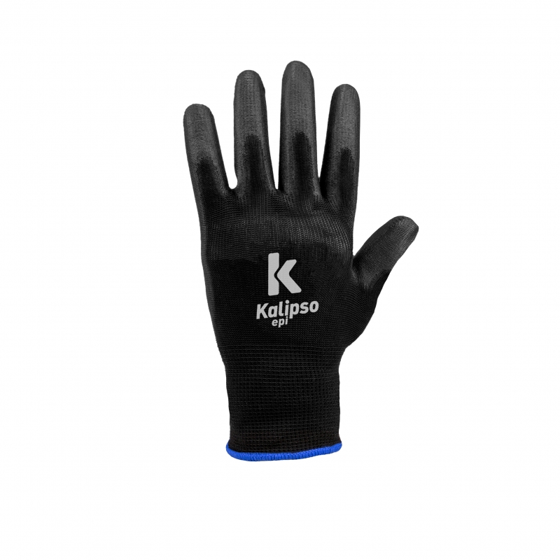 LUVA T�TIL NYLON PU 10 (XG) PRETA REVESTIMENTO PALMA POLIURETANO CA15272 - Foto 1