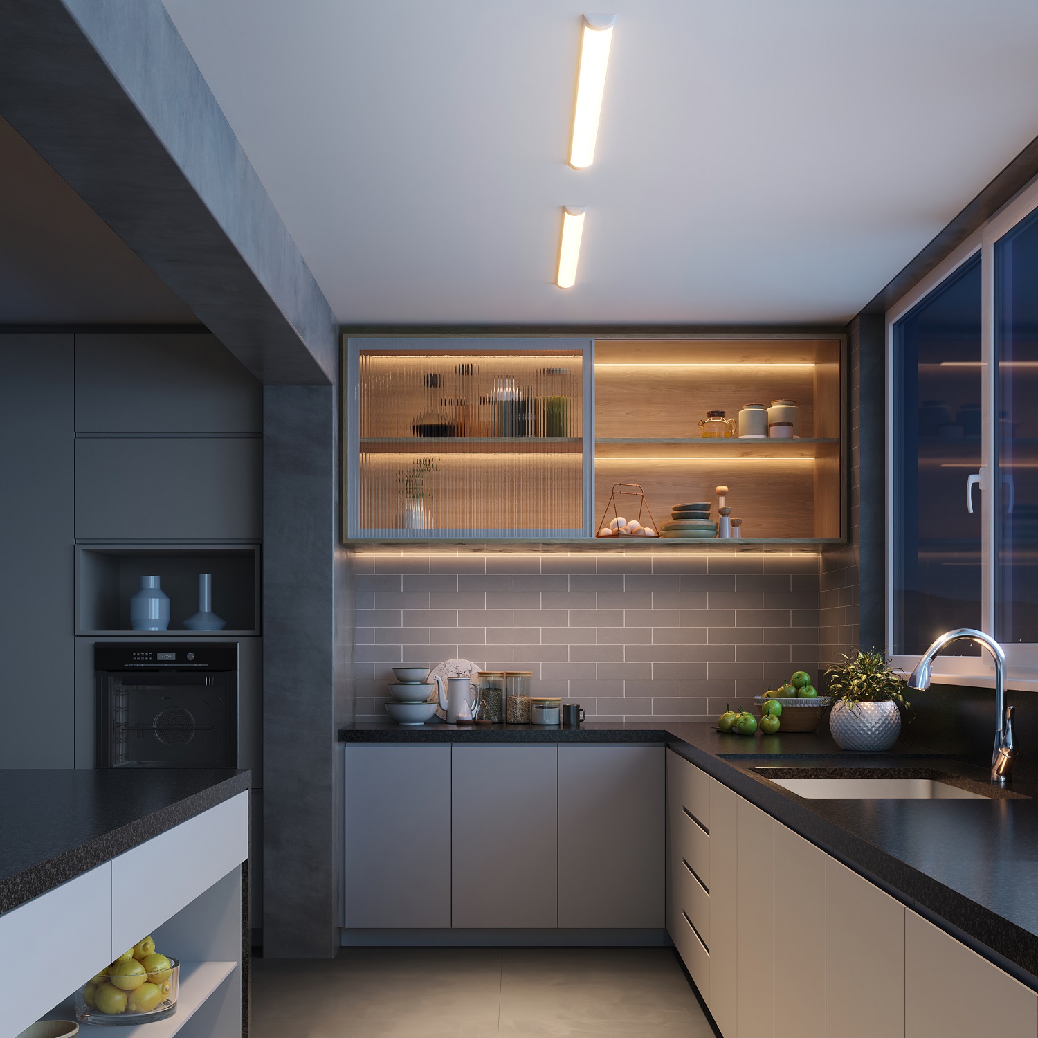 LUMINRIA LED ELEGANCE FIT 3000K (AMARELA) 18W 2160 LUMENS PRETO FOSCO - Foto 2