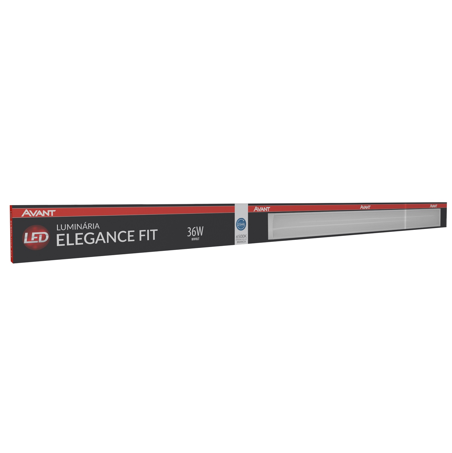 LUMINRIA LED ELEGANCE FIT 6500K (BRANCA) 36W 2160 LUMENS PRETO FOSCO - Foto 2
