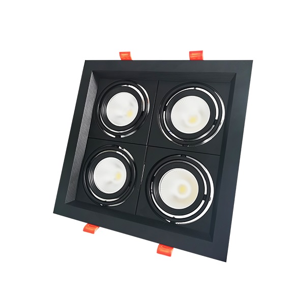 SPOT LED EVIDENCE QUATTRO 3000K (AMARELA) (BRANCA) 6500K 28W 2240 LUMENS PRETO FOSCO - Foto 1