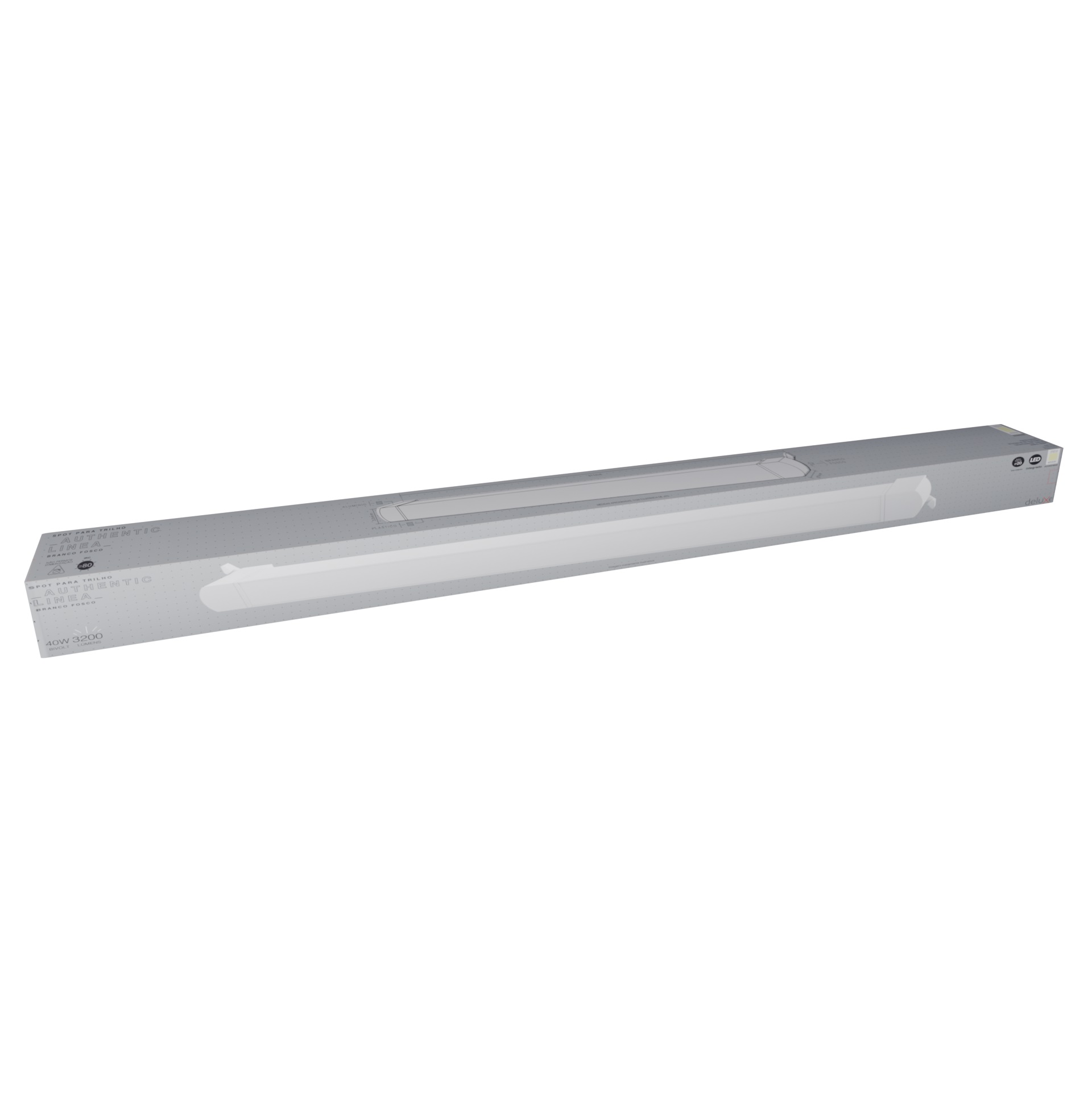 SPOT TRILHO AUTHENTIC LINEA 40W 4000K (NEUTRA)BRANCO FOSCO - Foto 2