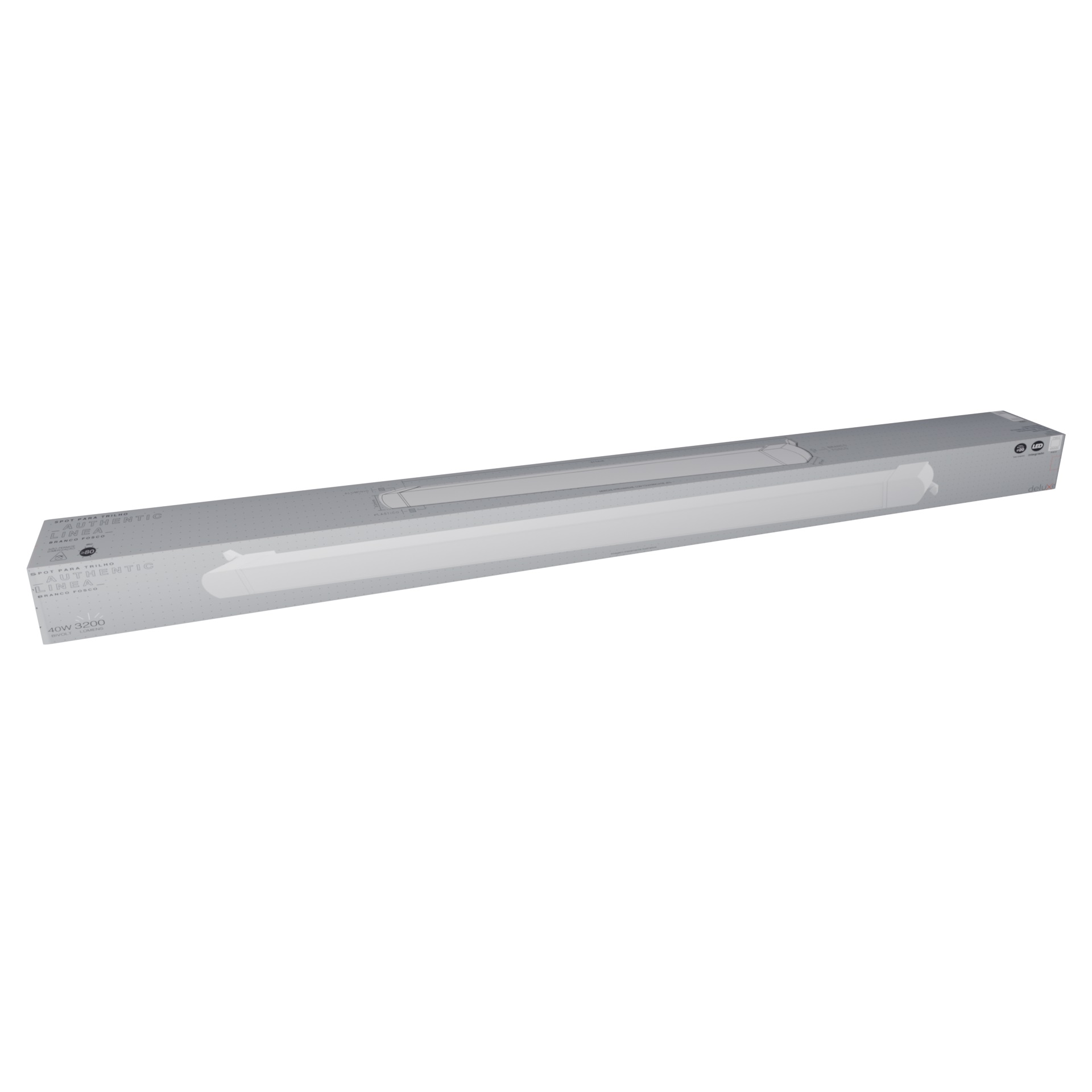 SPOT TRILHO AUTHENTIC LINEA 40W 6500K (BRANCA) BRANCO FOSCO - Foto 2