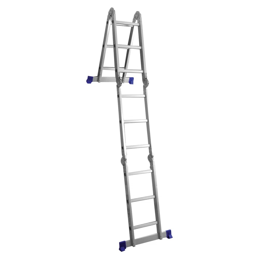 ESCADA MULTIFUNCIONAL COM PLATAF 4X3 MEDIDA TOTAL 3,36 METRO PARA 150KG - Foto 2