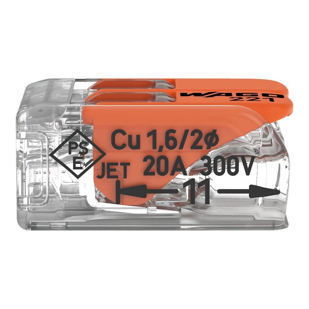 CONECTOR DE EMENDA 2 PLOS (CABO 0,14 MM A 4,00MM) 450V 32A IP20  - Foto 3