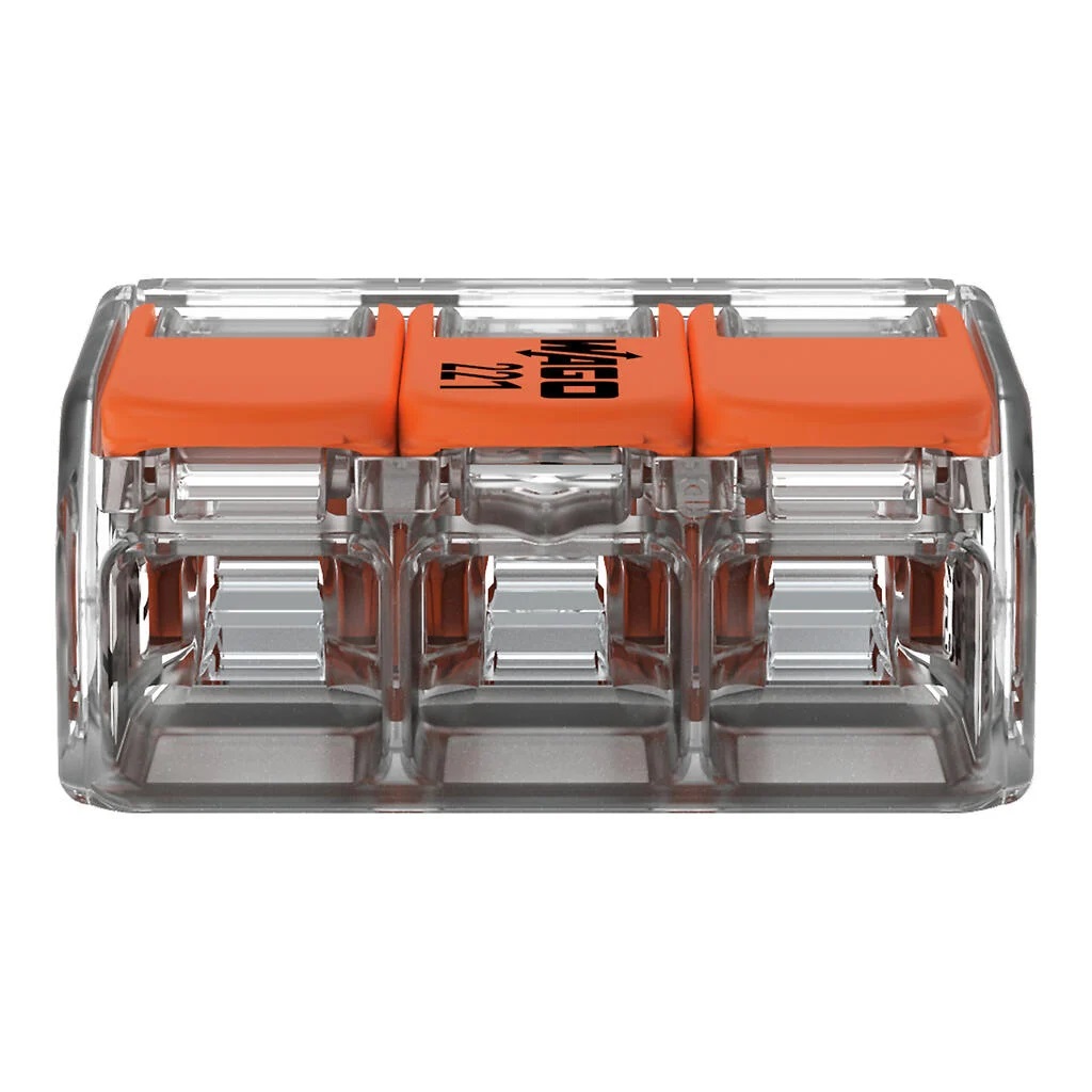 CONECTOR DE EMENDA 3 PLOS (CABO 0,14 MM A 4,00MM) 450V 32A IP20 - Foto 1