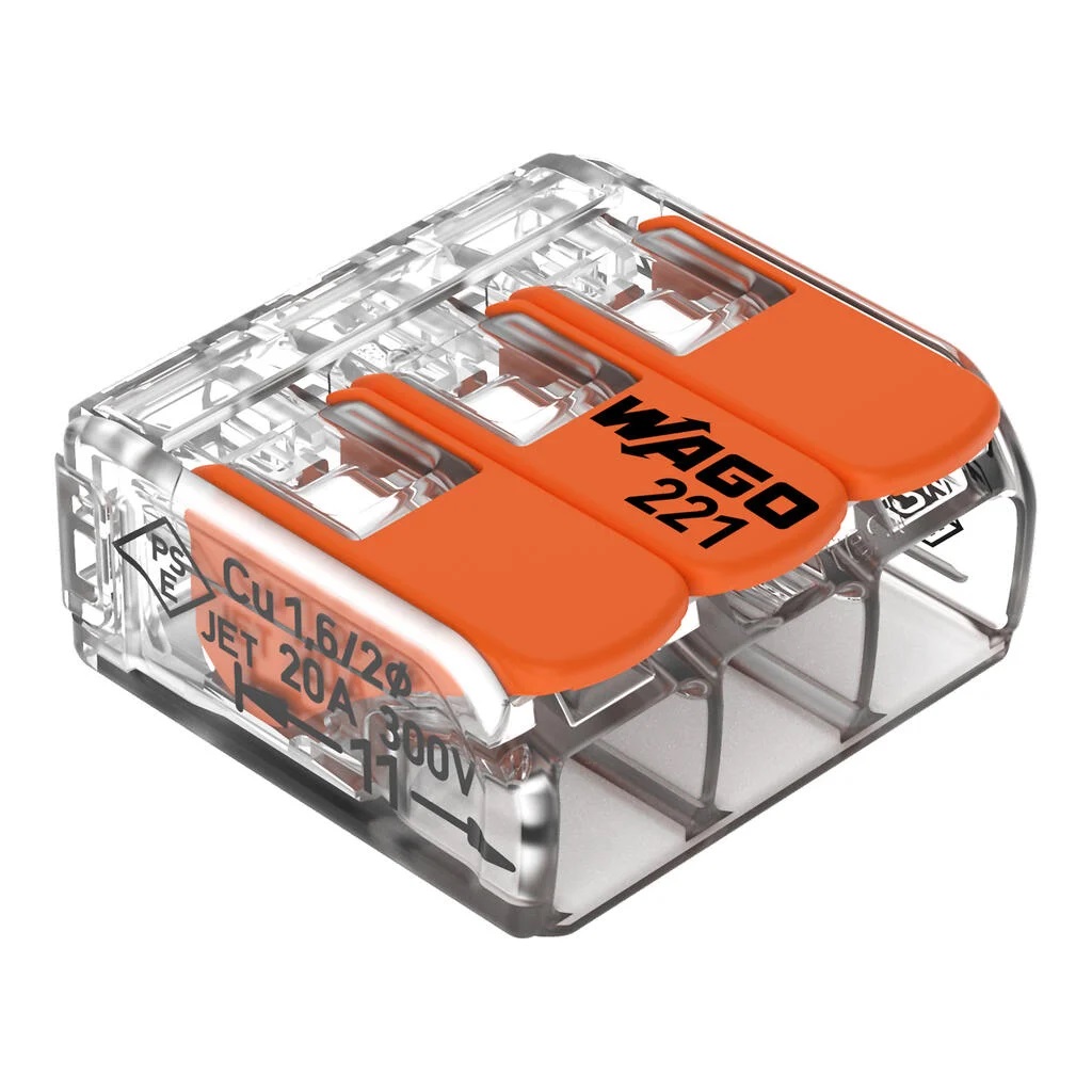 CONECTOR DE EMENDA 3 PLOS (CABO 0,14 MM A 4,00MM) 450V 32A IP20 - Foto 2