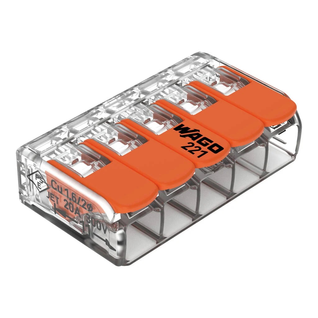 CONECTOR DE EMENDA 5 PLOS (CABO 0,14 MM A 4,00MM) 450V 32A IP20 - Foto 4