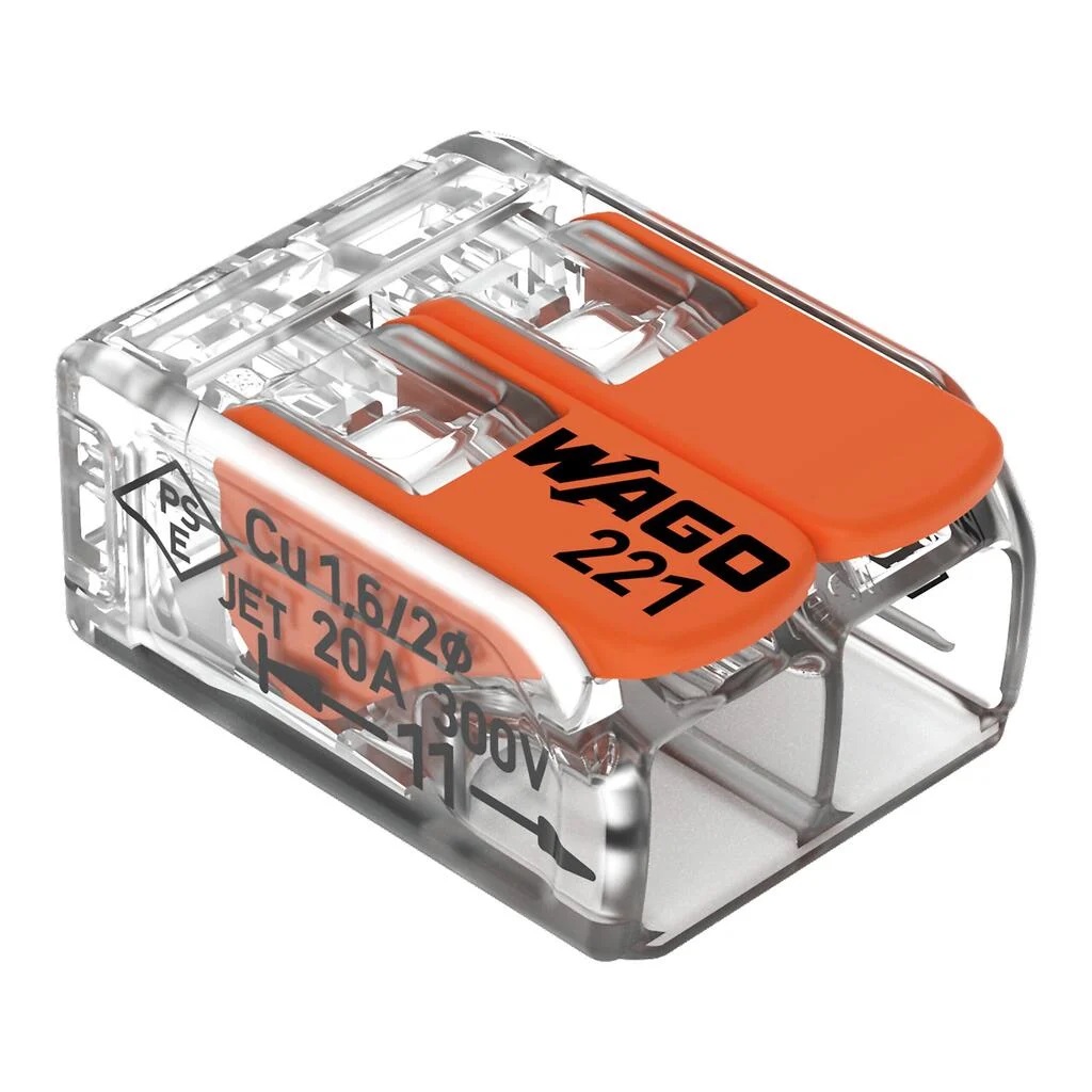 CONECTOR DE EMENDA 2 PLOS (CABO 0,5 MM A 6,00MM) 450V 41A IP20 - Foto 1