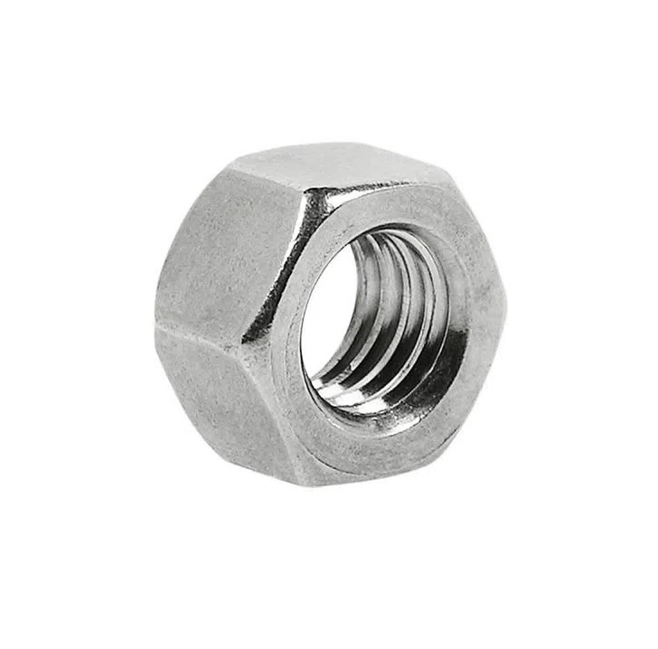 PORCA SEXTAVADA AUTO TRAVANTE BAIXA 10 MA (GRAU 5.8 - PASSO 1,5 - CH 17) ZINCADO BRANCO AUTO TRAVANTE BAIXA BELENUS
