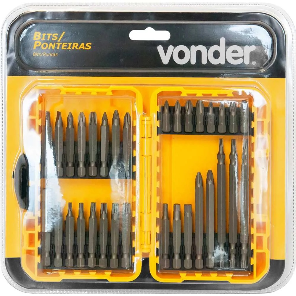 BITS PONTEIRAS CROMO VANADIUM ENCAIXE 1/4 COM 32 PEAS - Foto 3