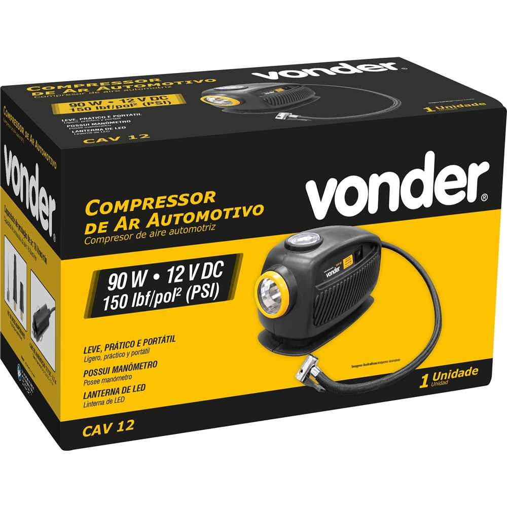 COMPRESSOR DE AR AUTOMOTIVO CAV12 12V CARRO - Foto 2