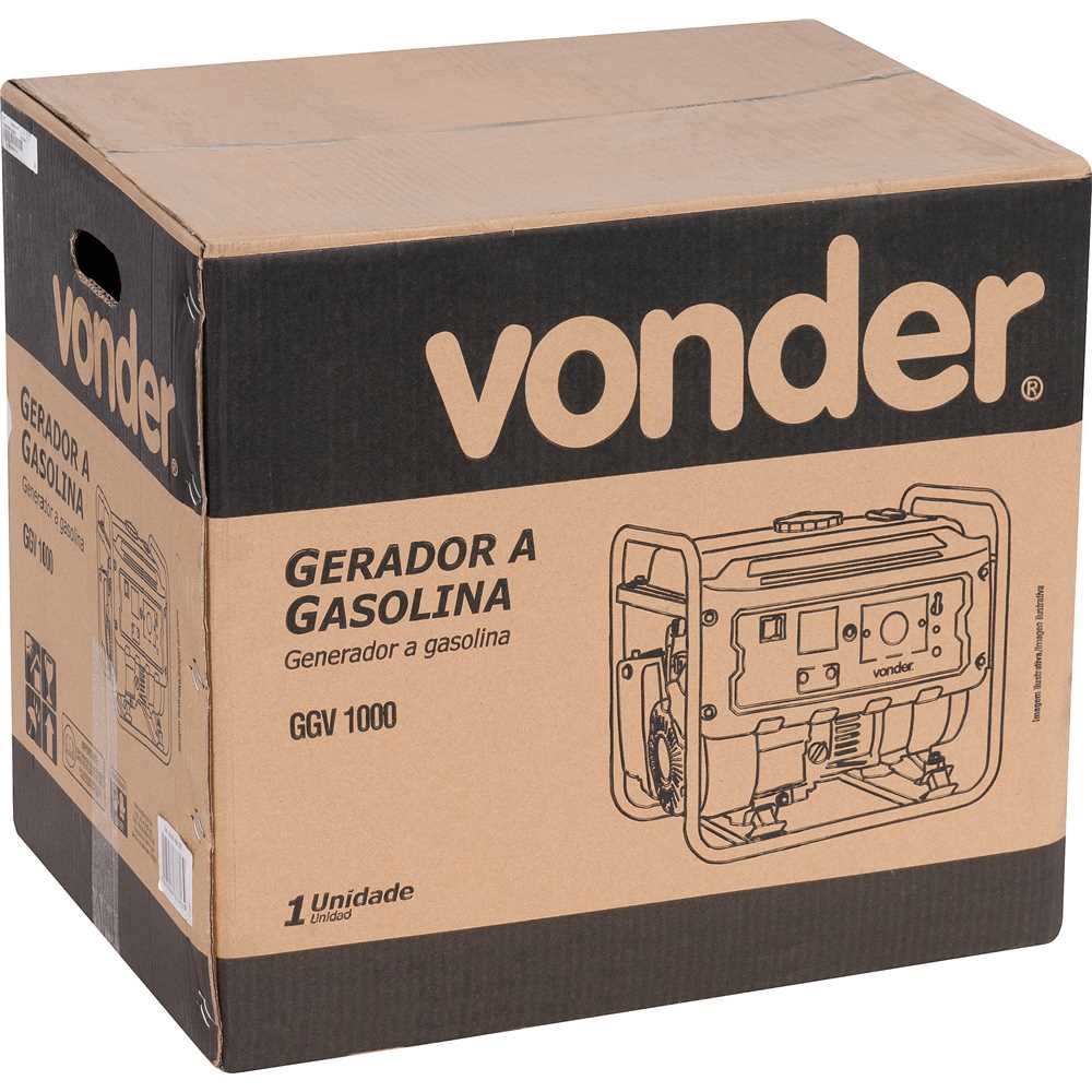 GERADOR A GASOLINA 1000W GGV1000 220V - Foto 5
