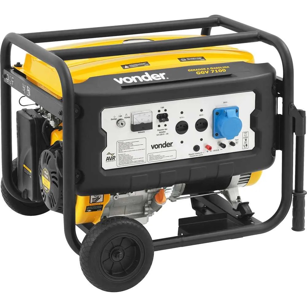 GERADOR A GASOLINA 7100W GGV7100 220V - Foto 2