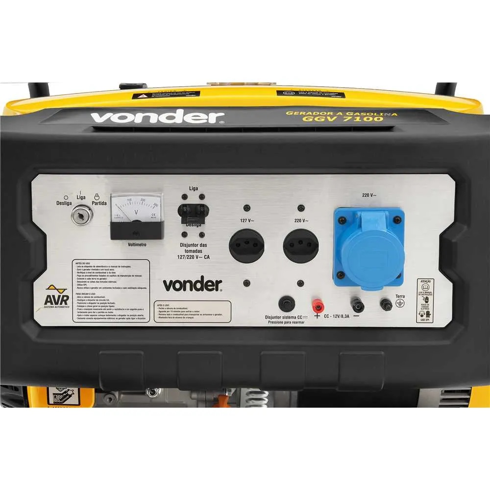 GERADOR A GASOLINA 7100W GGV7100 220V - Foto 3
