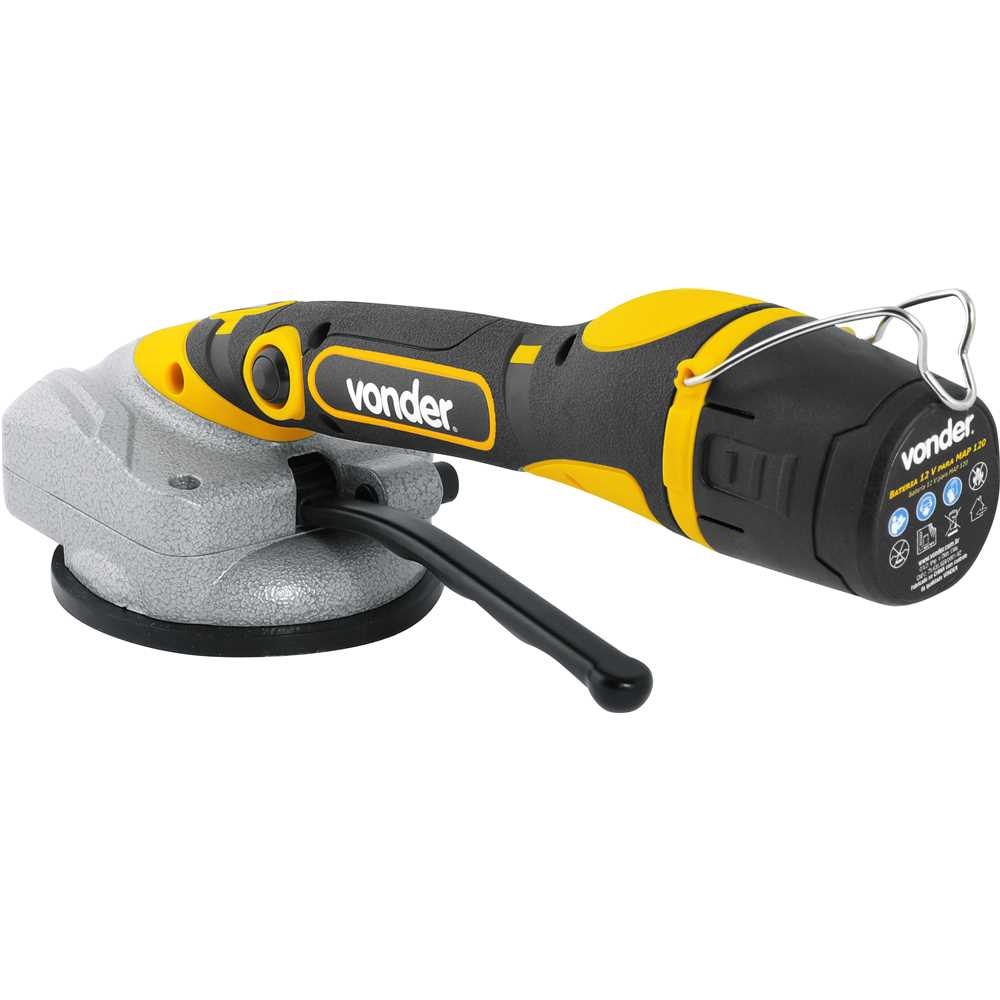 M�QUINA DE ASSENTAR PISO COM VENTOSA BATERIA 12V MAP120 120W - Foto 2