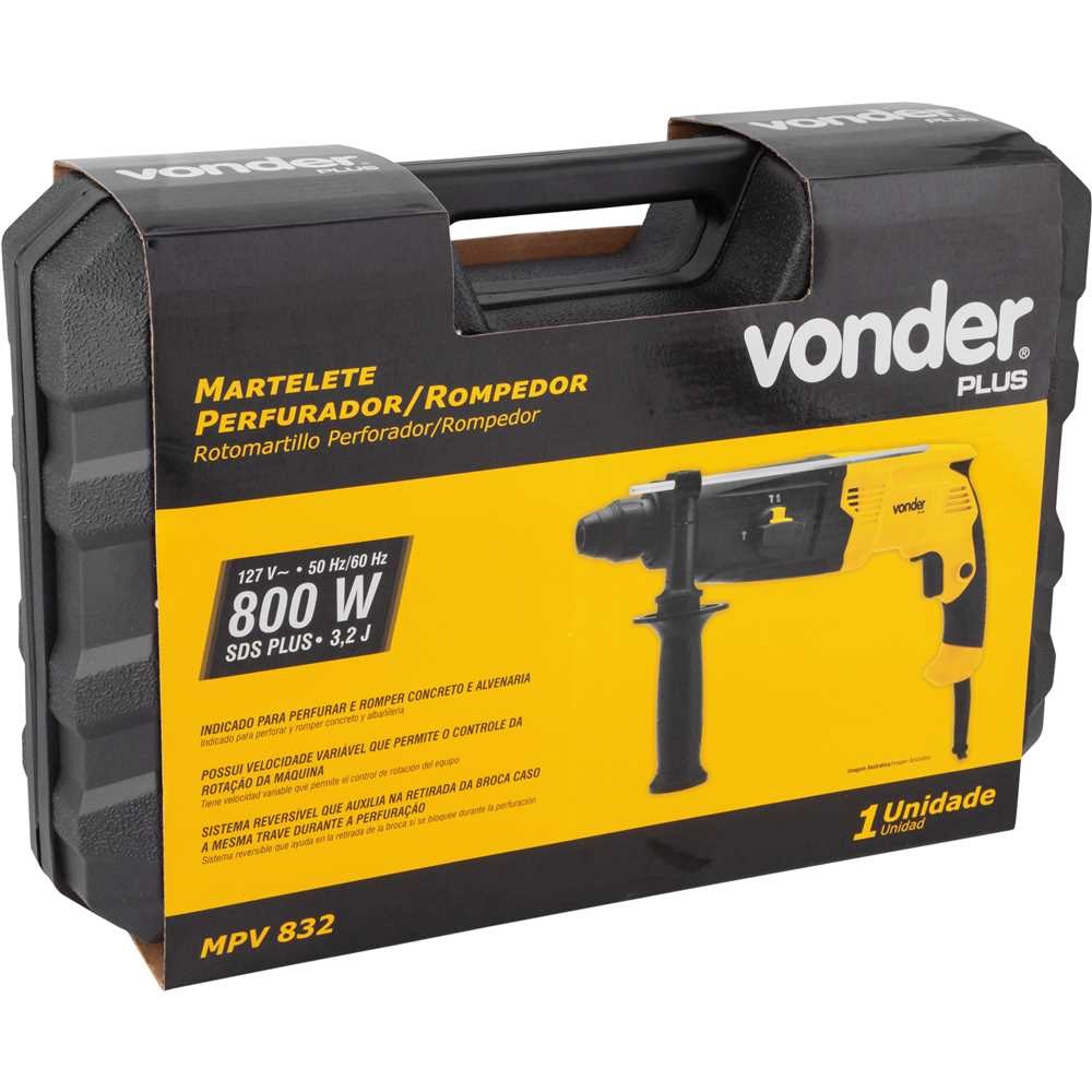 MARTELETE PERFURADOR E ROMPEDOR MPV832 3,2 JOULES USO INDUSTRIAL 220V - Foto 1
