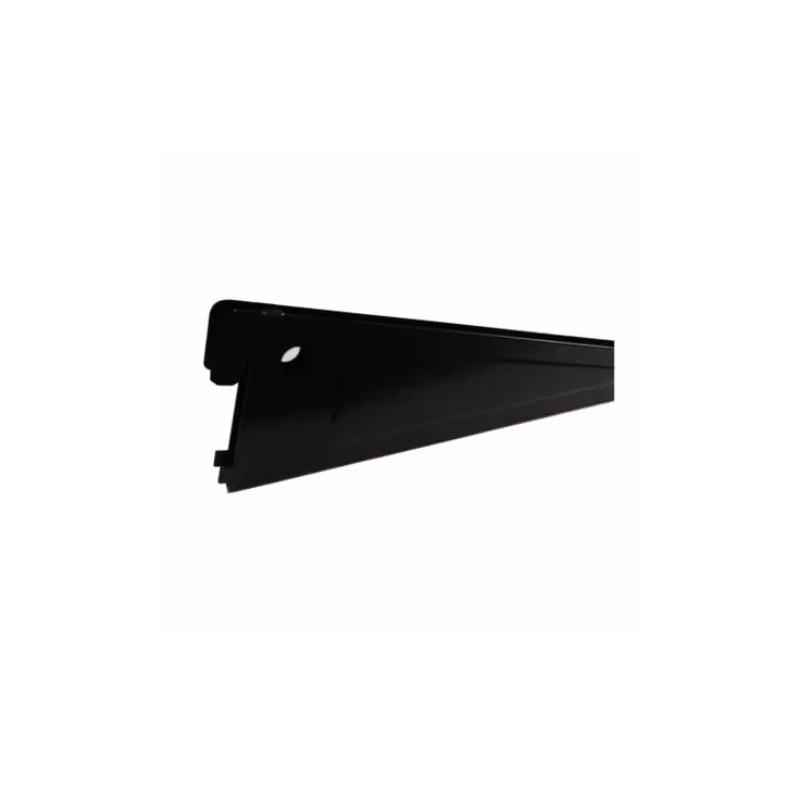 SUPORTE PARA TRILHO DUPLO EM ACO 27CM PRETO