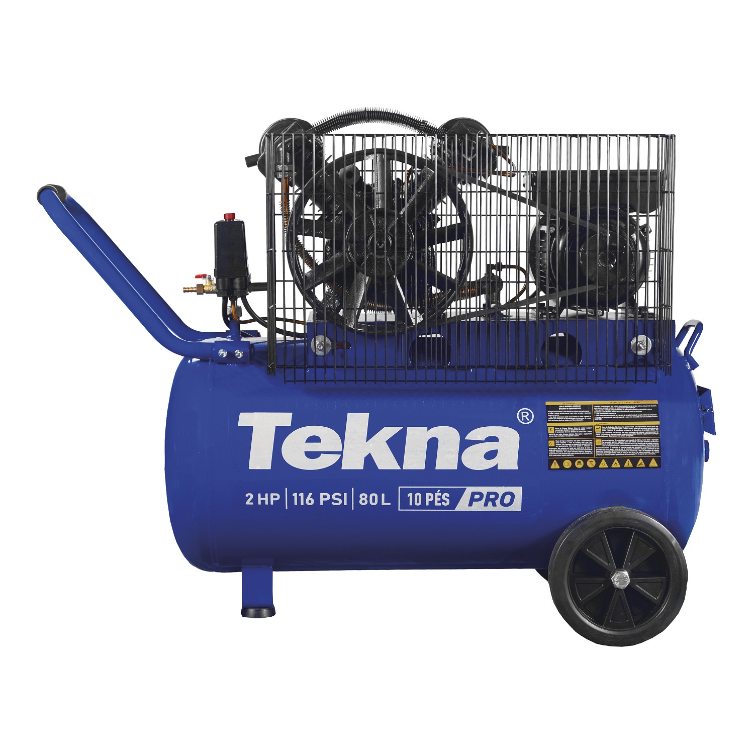 COMPRESSOR DE AR 10PES CP10080P-2 80 LITROS 2HP MAX 8 BAR 220V - Foto 1